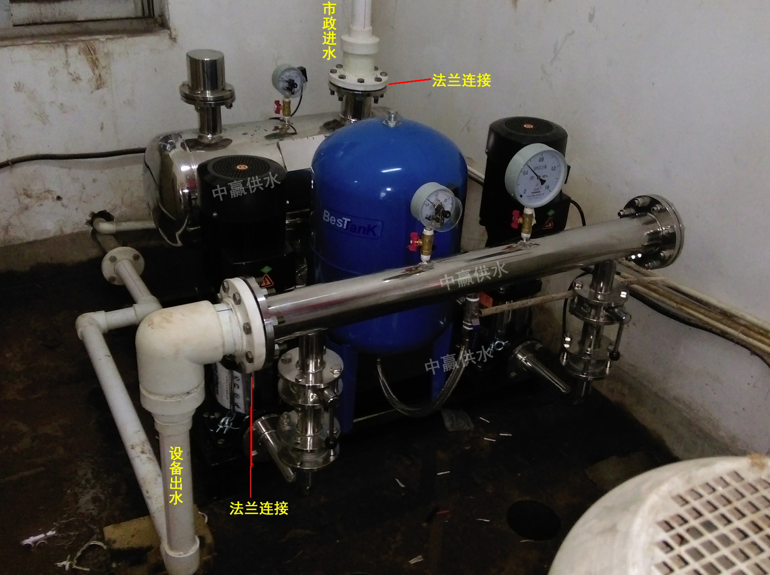 无负压供水设备增加自来水压力